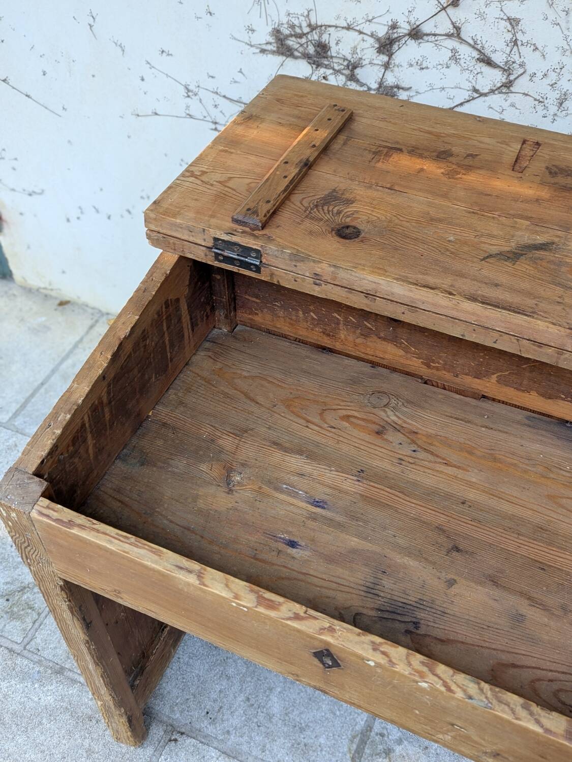 School desk with storage