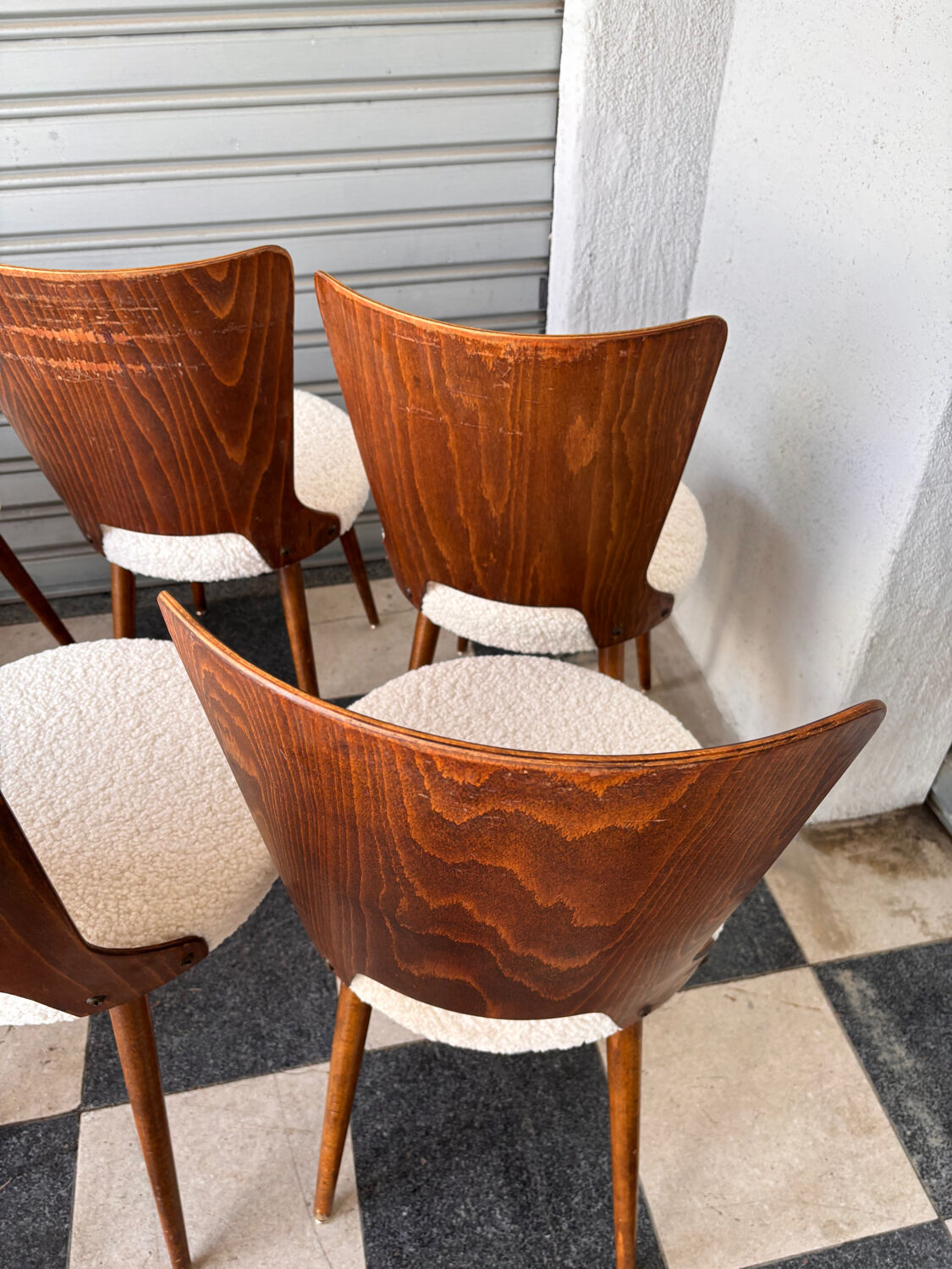 Set of 14 Baumann bistro chairs