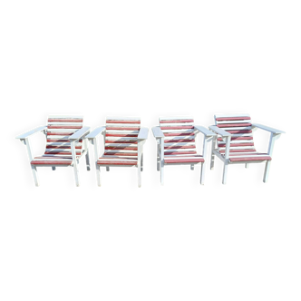 4 Wooden Garden Armchairs “Maison du Monde”