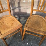 Paire de chaises bistrot vintage
