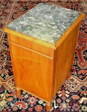 Meuble d' appoint bout de canapé table de chevet style art déco noyer blond