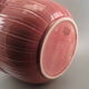 Art deco pink earthenware pot cover