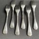 6 Christofle America forks numbered George V