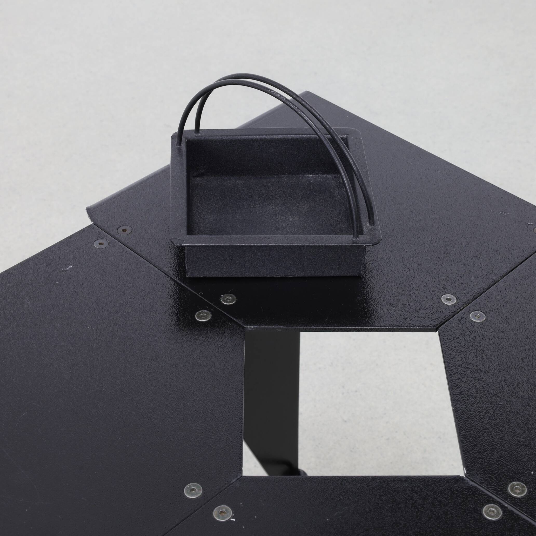 Side table on wheels Harlequin Errebi Italy, 1980s Memphis style