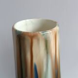 Gustave de Bruyn Pair of Art Nouveau slip vases