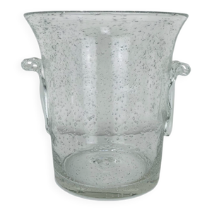Seau à glace verre bullé