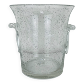 Seau à glace verre bullé Biot vintage