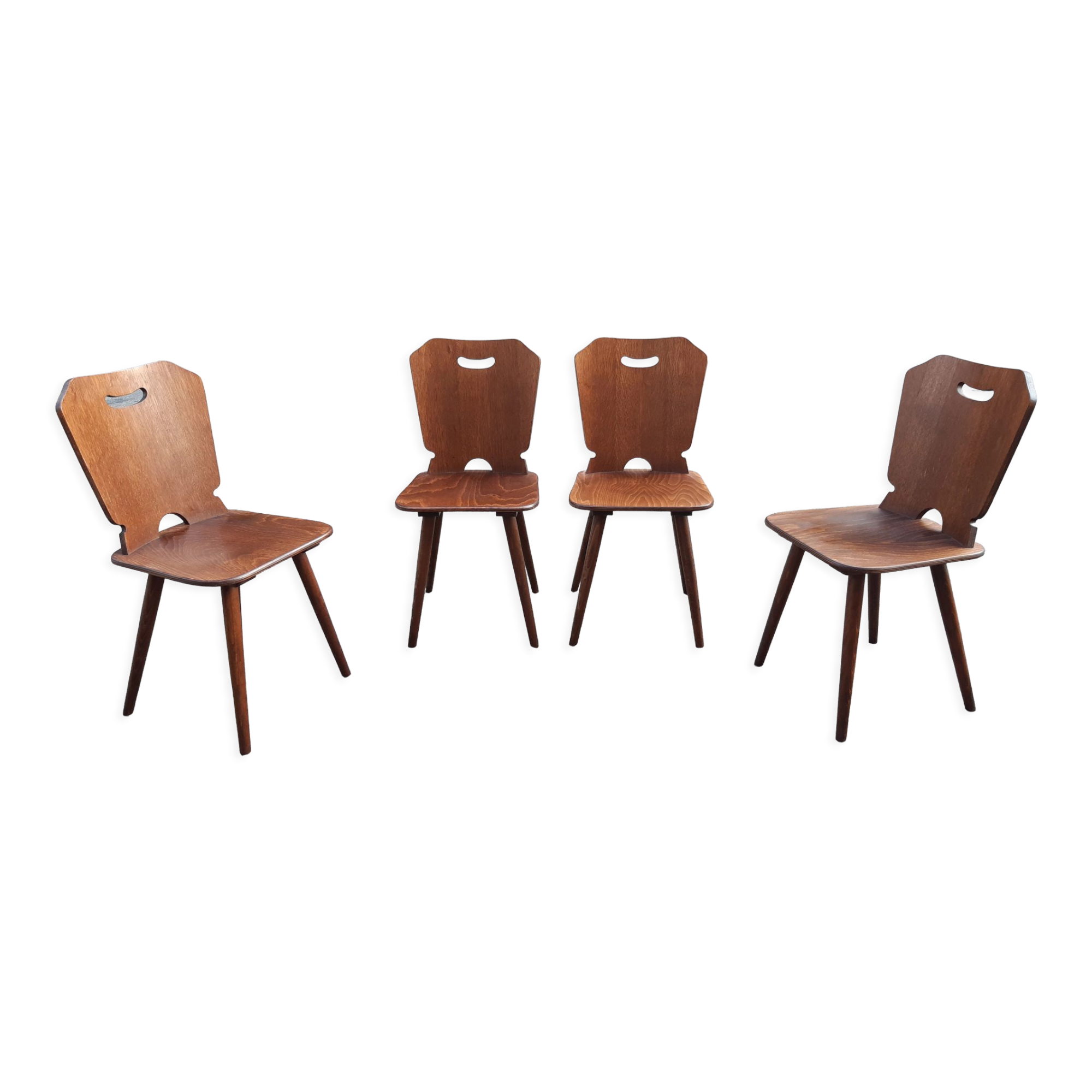 Chaises brutalistes bistrot