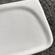 Vintage white porcelain ceramic bathroom wall shelf from the 1950s