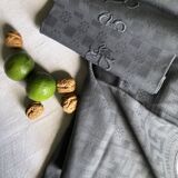 Suite of four napkins tinted in smoke grey