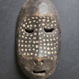 Ndaaka or Bali initiation mask | painted carved wood | h: 25 cm | Democratic Republic of the Congo