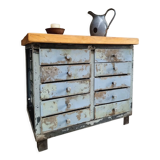 Industrial chest of drawers steel TV sideboard