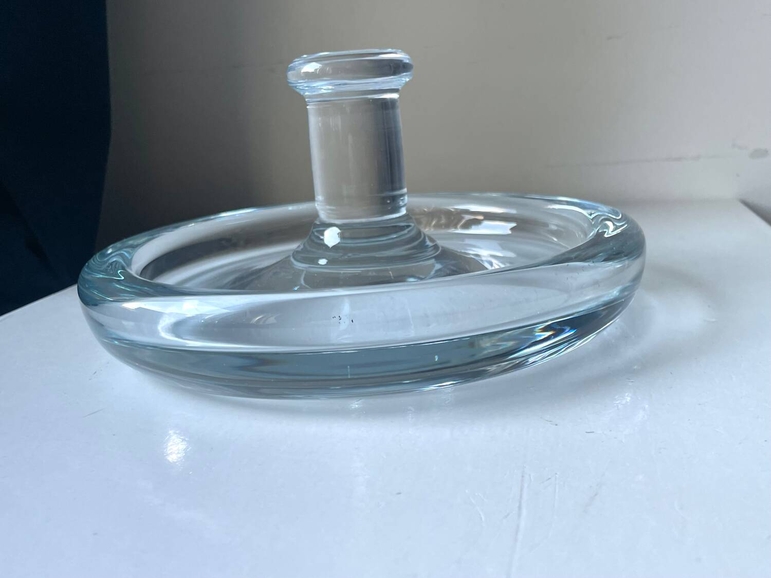 Holmegaard Sculptural bowl design by Per Lutken Denmark 1950’s