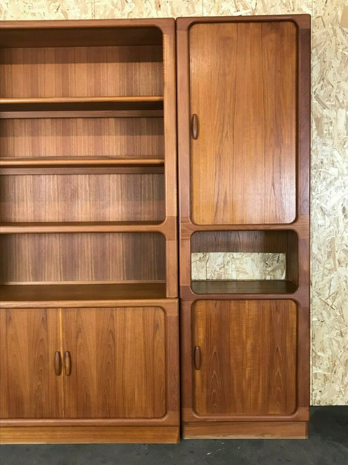 70s Dyrlund teak shelf wall unit Danish Modern Design Denmark