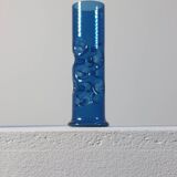 Vintage mid-century trio of handcrafted glass vases from Lauscha, Thuringia.