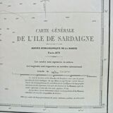General map of the island of Sardinia - 1879