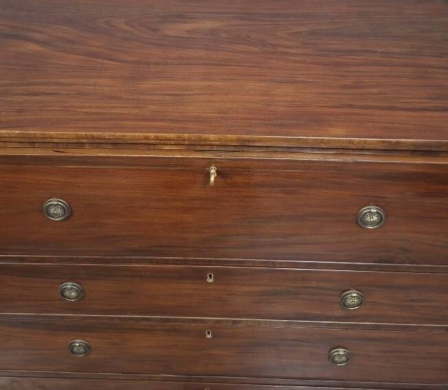 Commode-secrétaire Anglaise en acajou