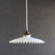 Opaline suspension pleated edges delivered with new-socket cable and old claw