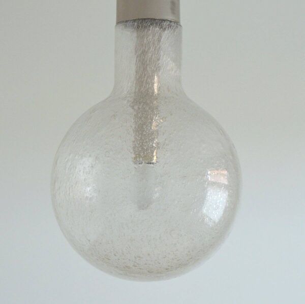 Suspension en verre à bulles de Peill and Putzler vintage 1970s