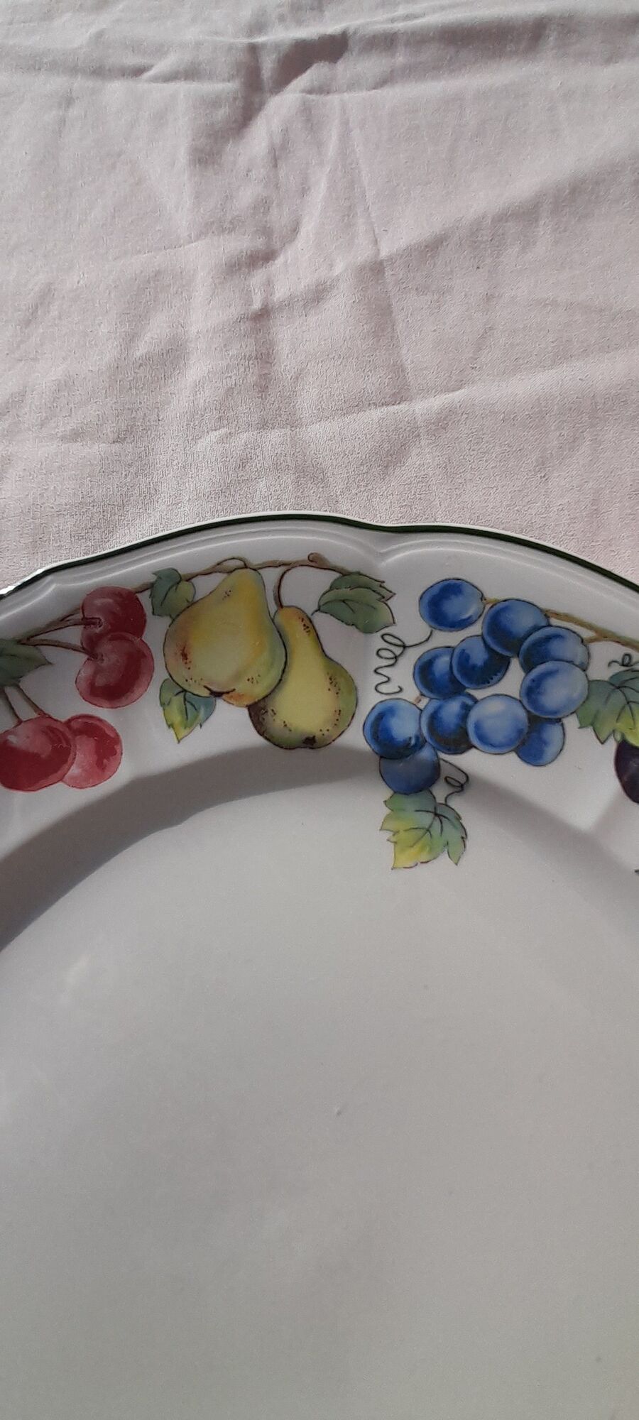 Assiette en vitro porcelaine de Villeroy & Boch modèle Melina diam 26,5 cm