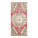 Vintage Turkish Hand-Knotted Wool Cotton Pink Runner Rug 105x228