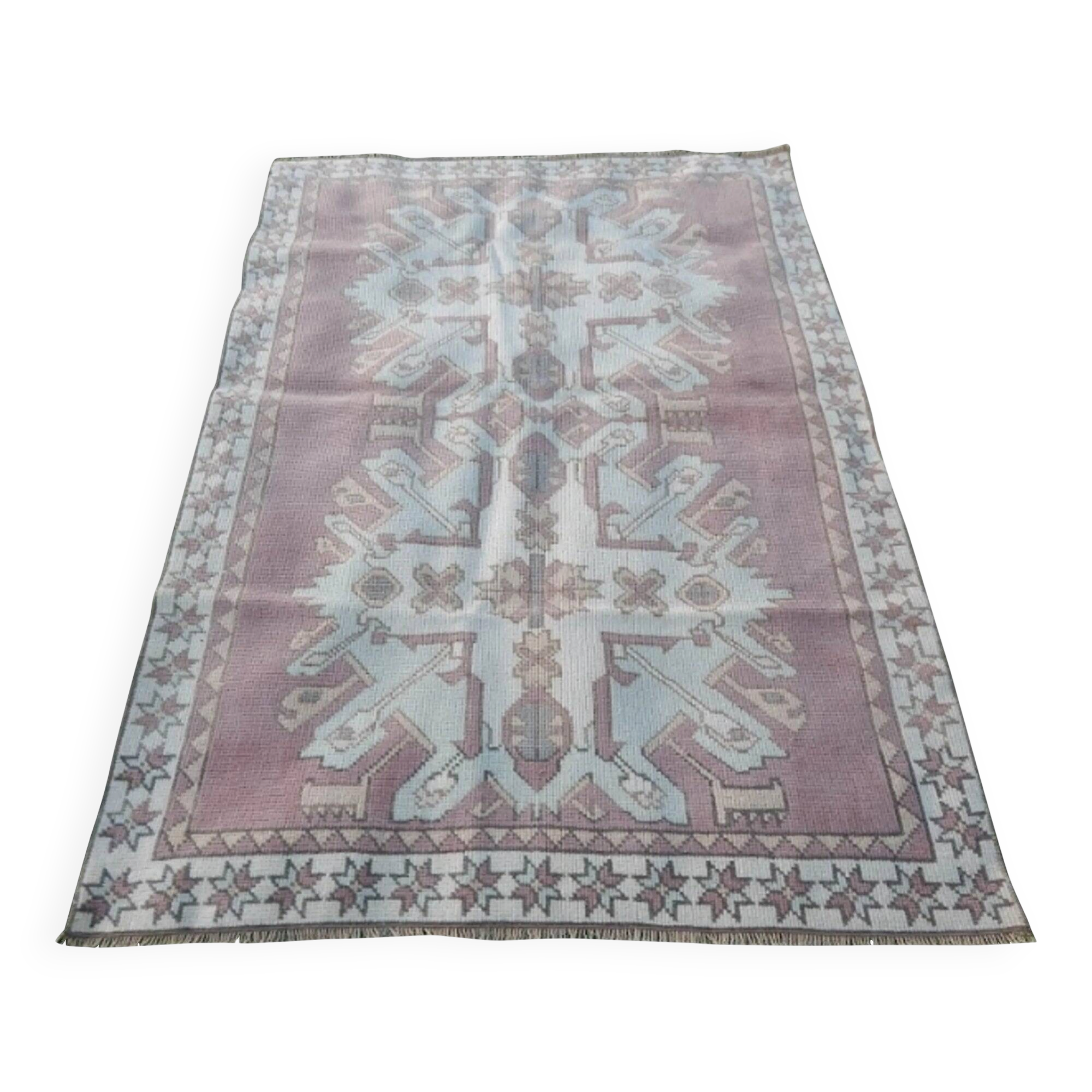 Vintage handmade Turkish rug 120x168 cm
