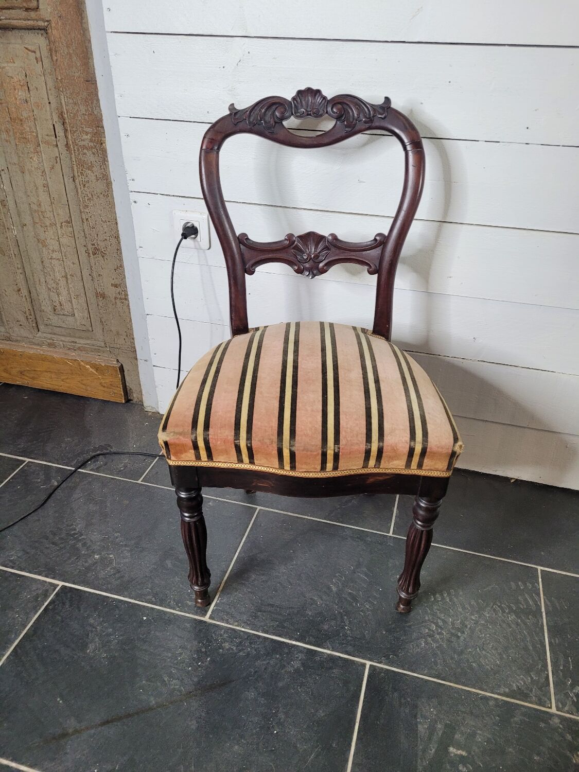 Louis Philippe style mahogany chair