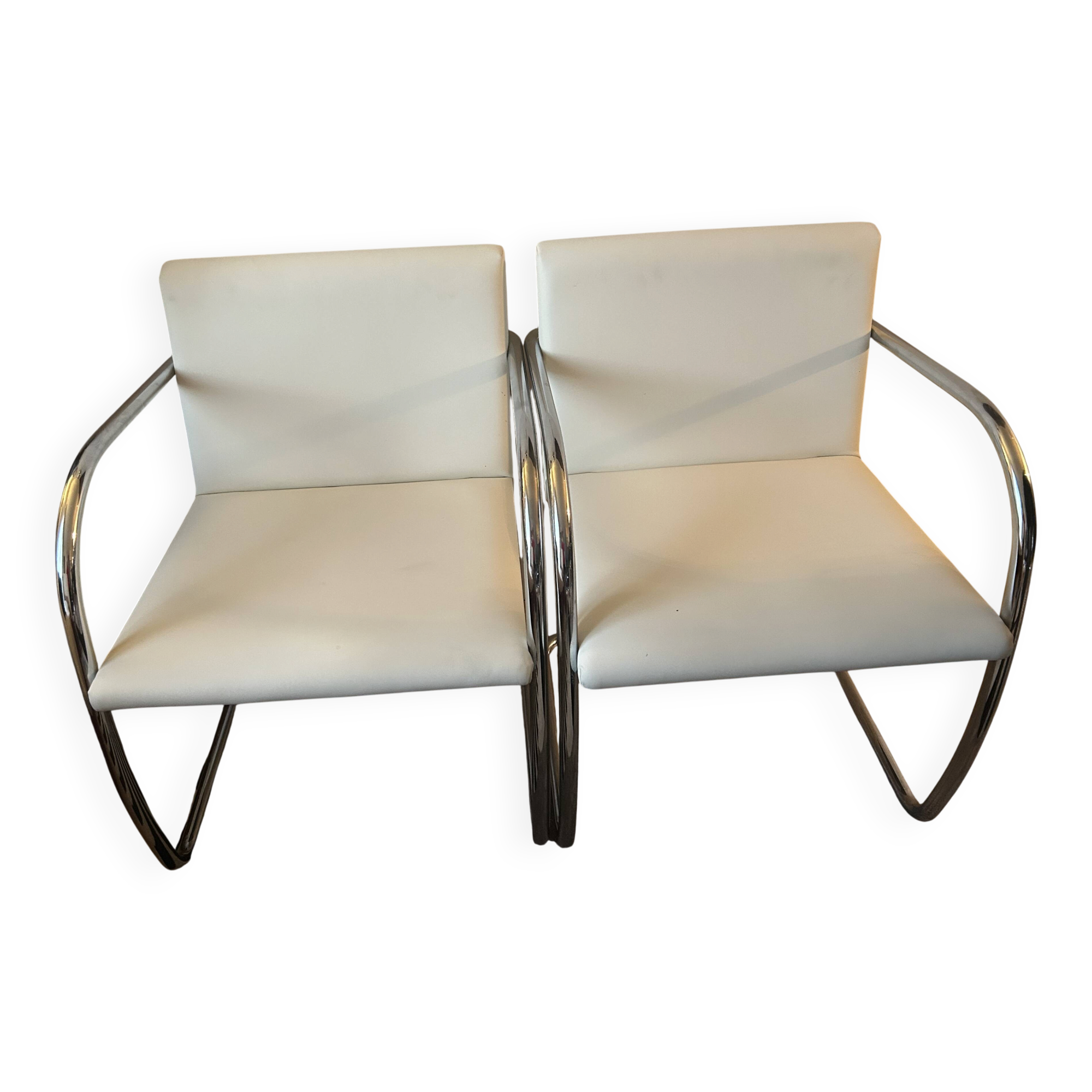 Set of 2 chairs by mies van der rohe