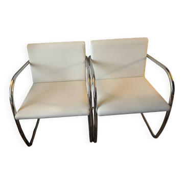 Set of 2 chairs by mies van der rohe