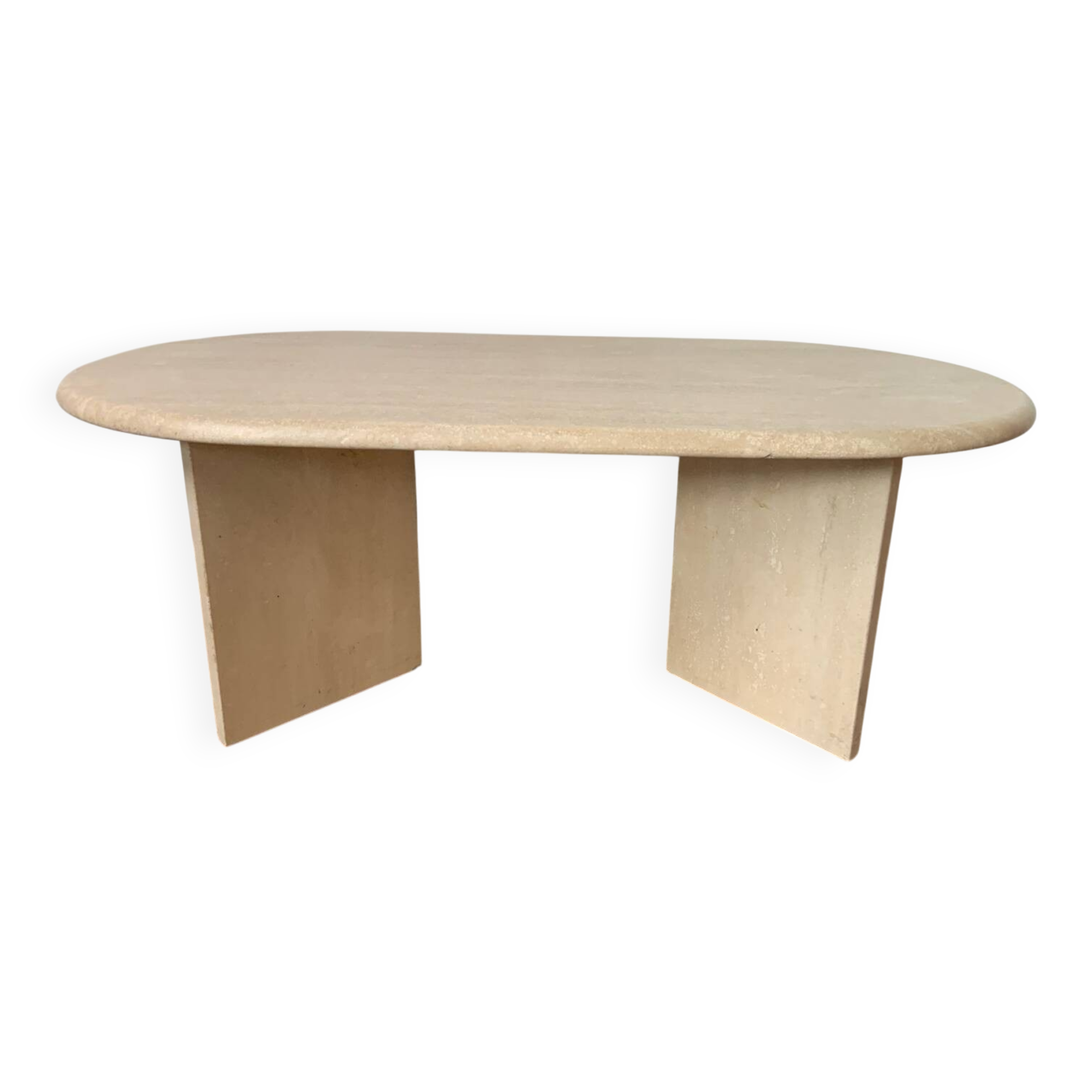 Travertine coffee table