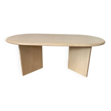 Travertine coffee table