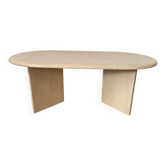 Travertine coffee table