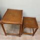 Nest of tables in rattan