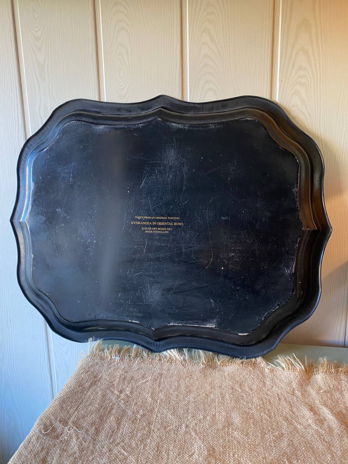 Large tray made in England