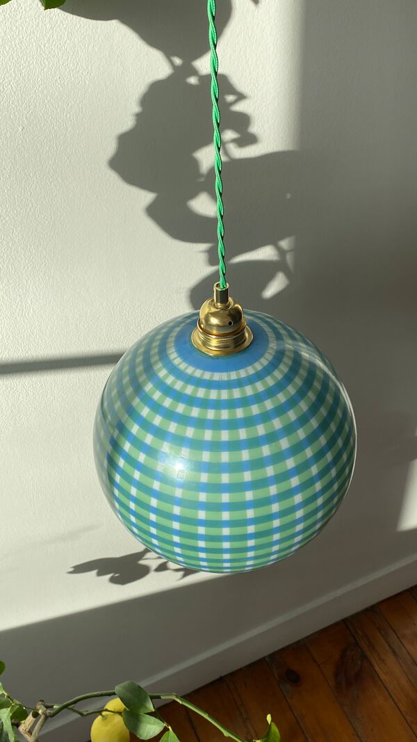 Suspension boule vichy