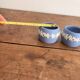 Pair of Candle Holders Saleron Wedgwood Jasperware Blue England