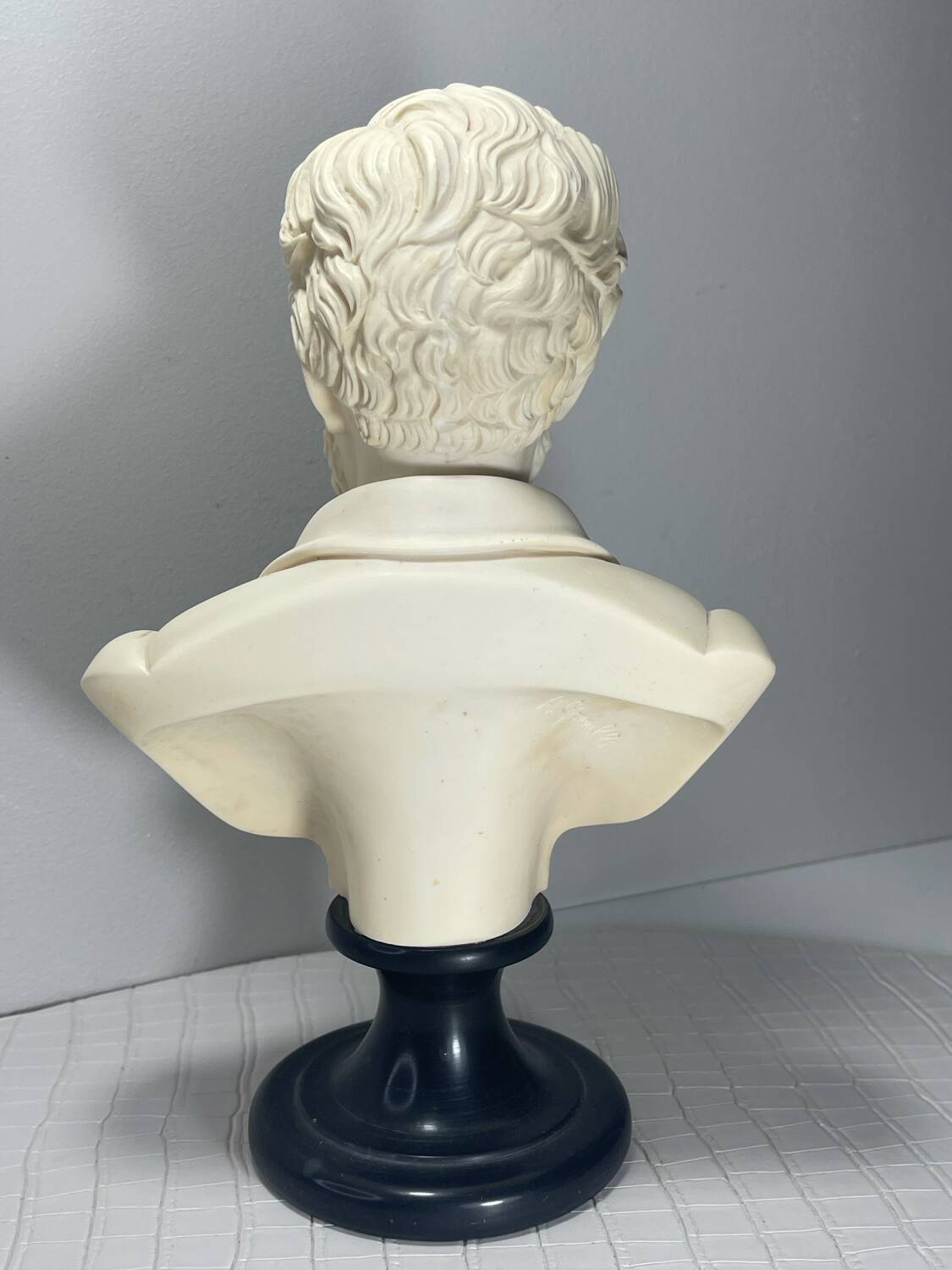 Resin bust of Wagner signed A. Giannelli Sculpture Year 60