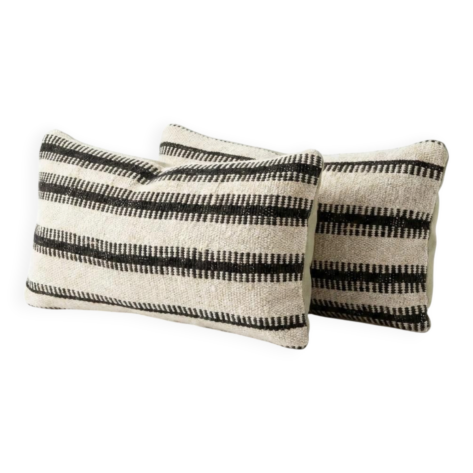 Set of 2 vintage kilim cushion covers 25x51 cm