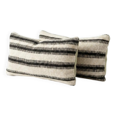 Set of 2 vintage kilim cushion covers 25x51 cm