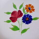 Vintage round Badonviller porcelain dish