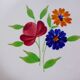 Vintage round Badonviller porcelain dish