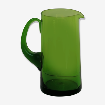 Green crystal pitcher