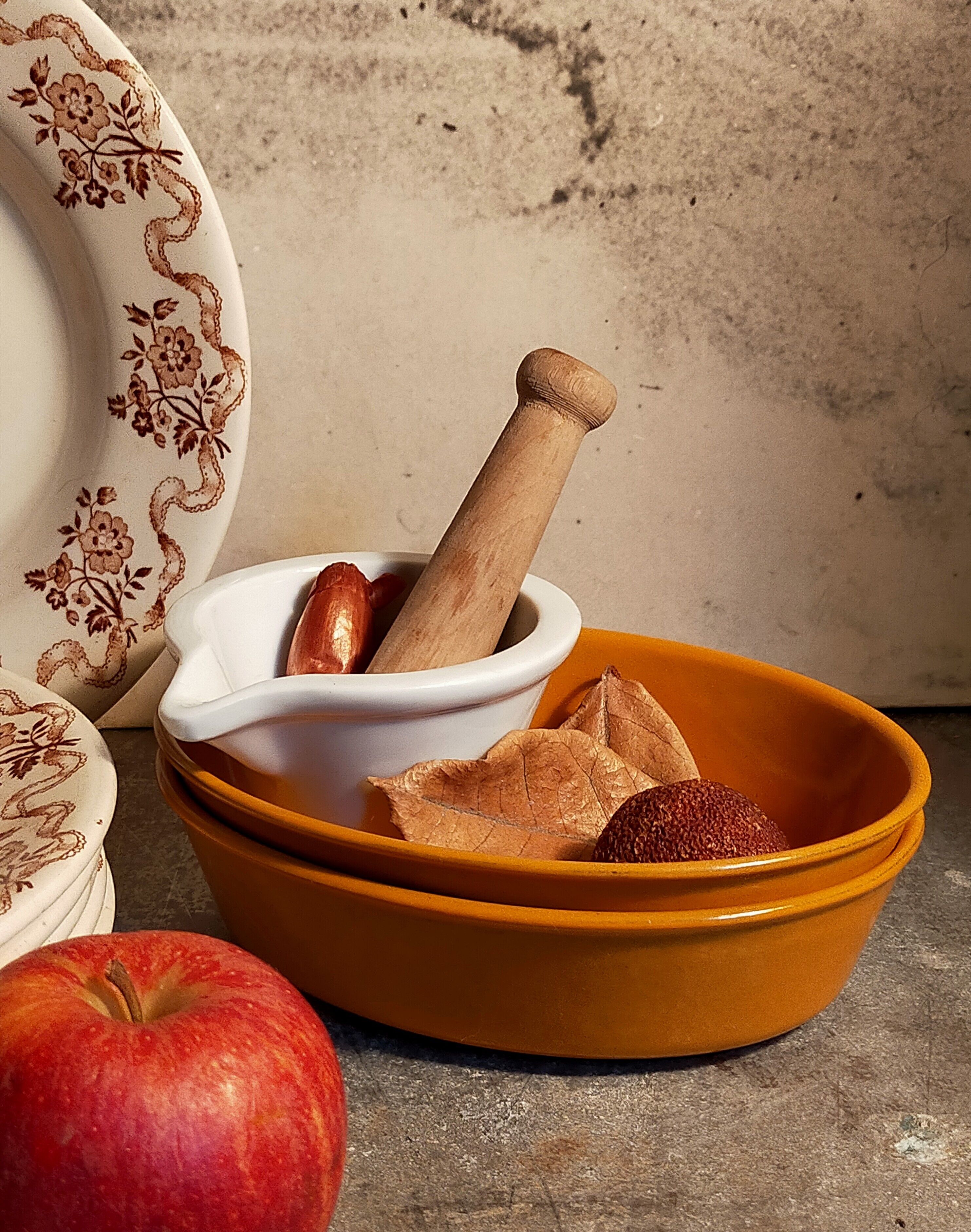 Duo of enamelled cast iron dishes Made in France LE CREUSET vintages