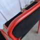 Set of 6 red & black metal chair: space age stackable dining chair baša