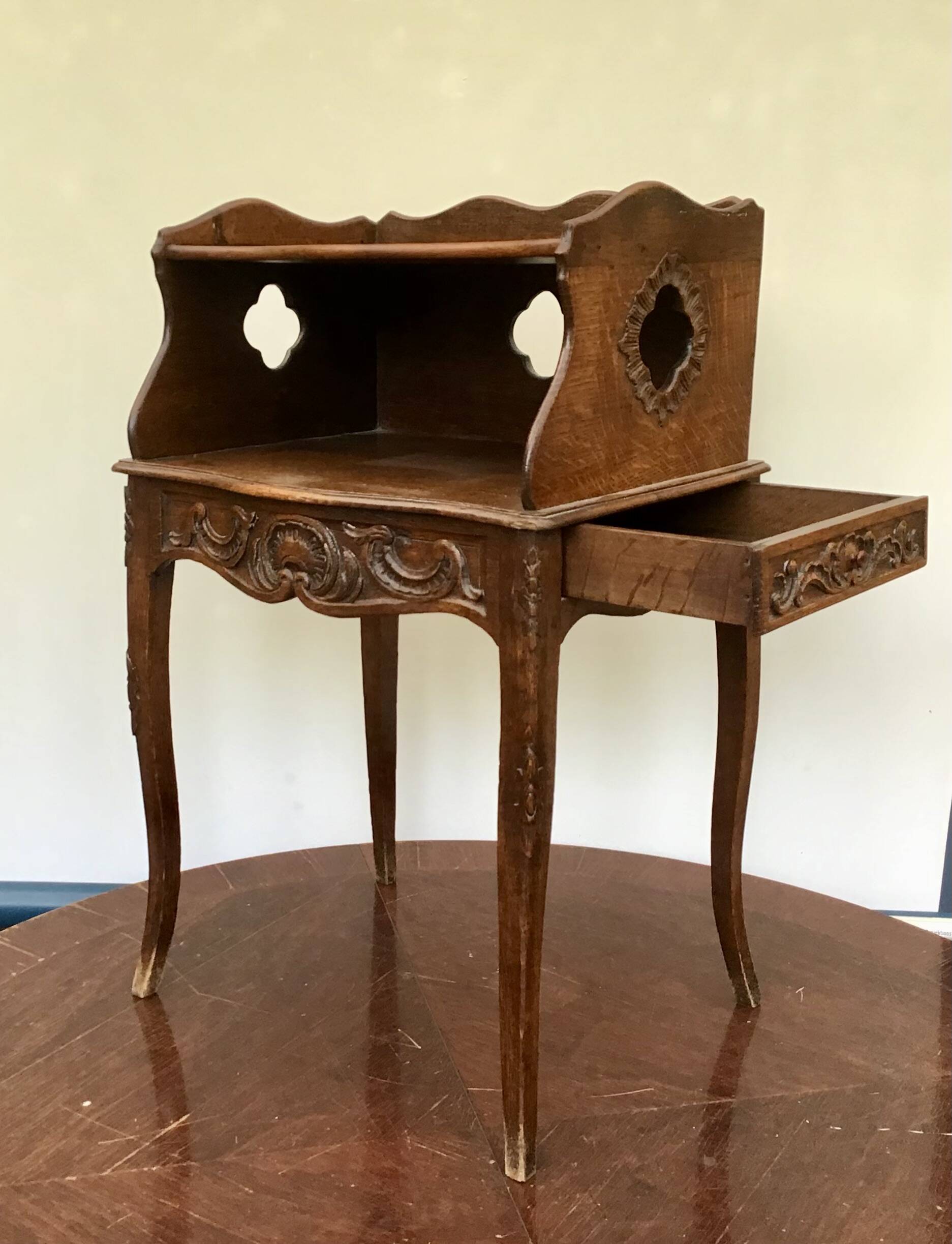 Bedside table - Oak - Louis XV Style - 19th century