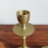 Pair of brass candle holders