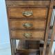 20th Century Mahogany Revolving Bookcase with Marquetry Top