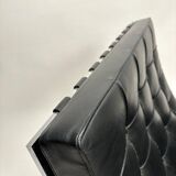 Paire de chauffeuses Barcelona attribuées à Mies Van Der Rohe pour Knoll International, années 1980