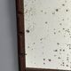 Antique tramp art folk art distressed mirror, Belgium ca 1900s