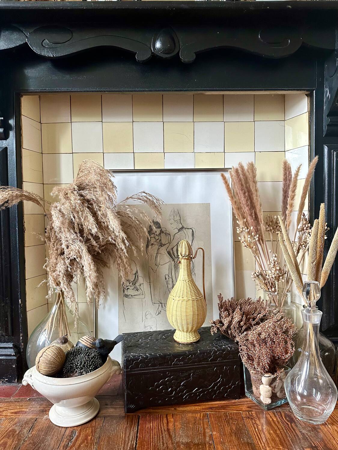 Scoubidou bottle from the 60s